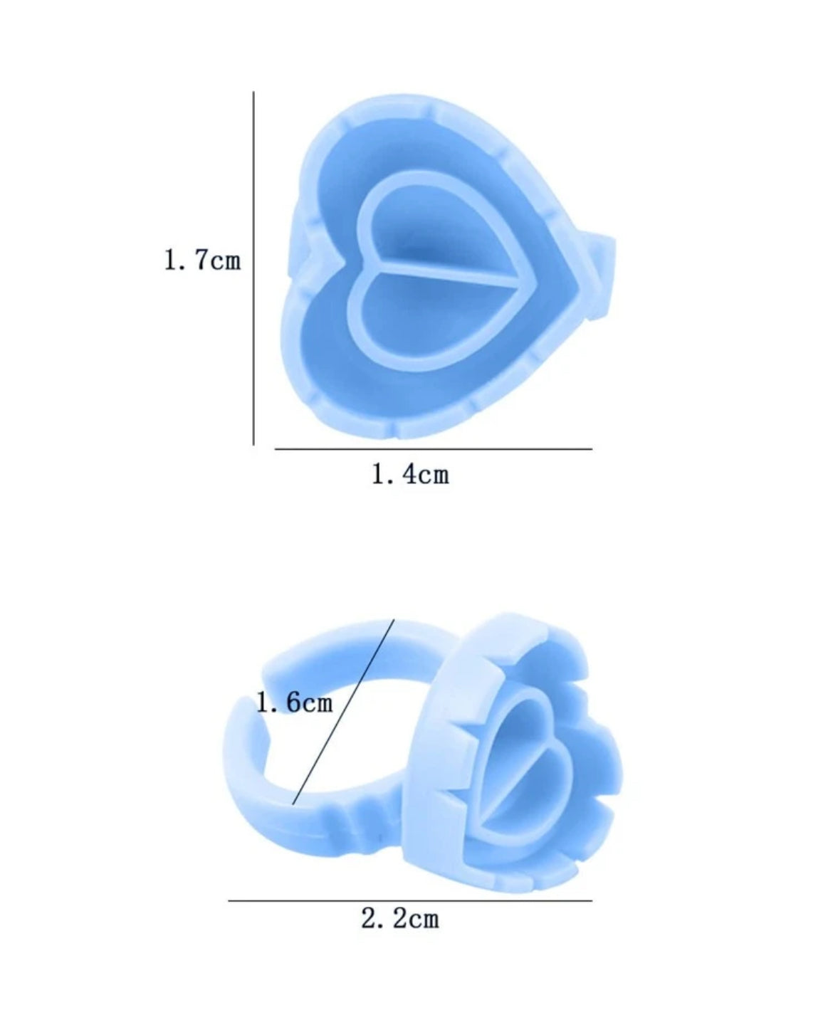 Enchanted Heart Glue Rings